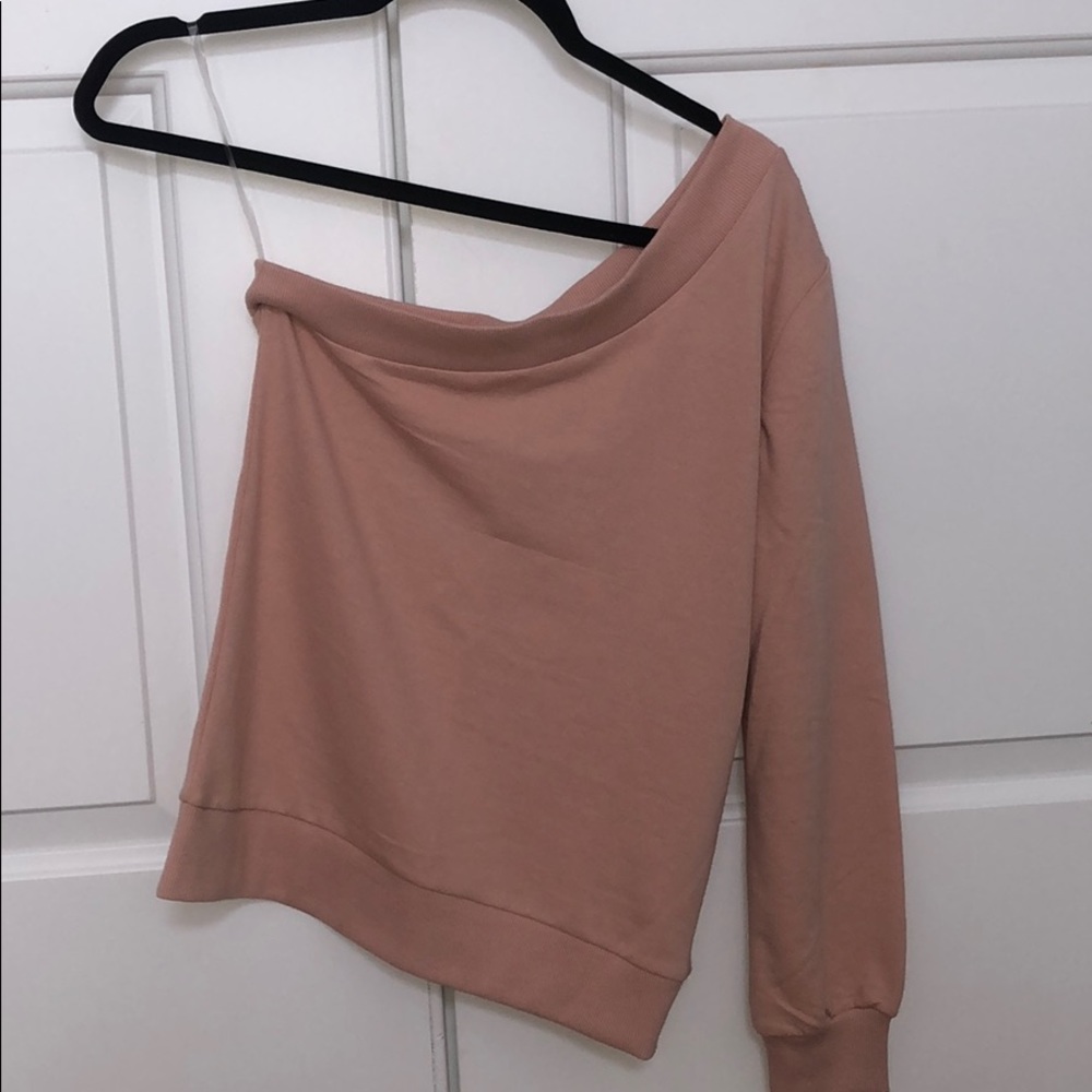 one shoulder sweater